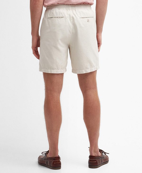 Barbour Oxtown Drawcord Shorts ασπρα | BABO88780