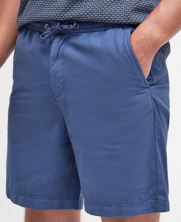 Barbour Oxtown Drawcord Shorts σκούρο μπλε | BABO88779