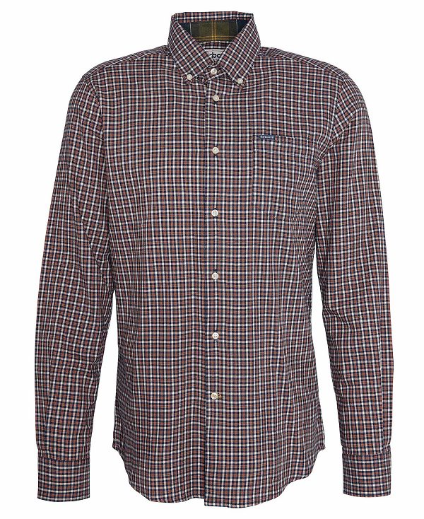 Barbour Padshaw Tailored Long-sleeved Shirt σκουρο μπλε | BABO87818
