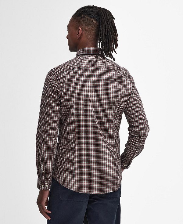 Barbour Padshaw Tailored Long-sleeved Shirt σκουρο μπλε | BABO87818