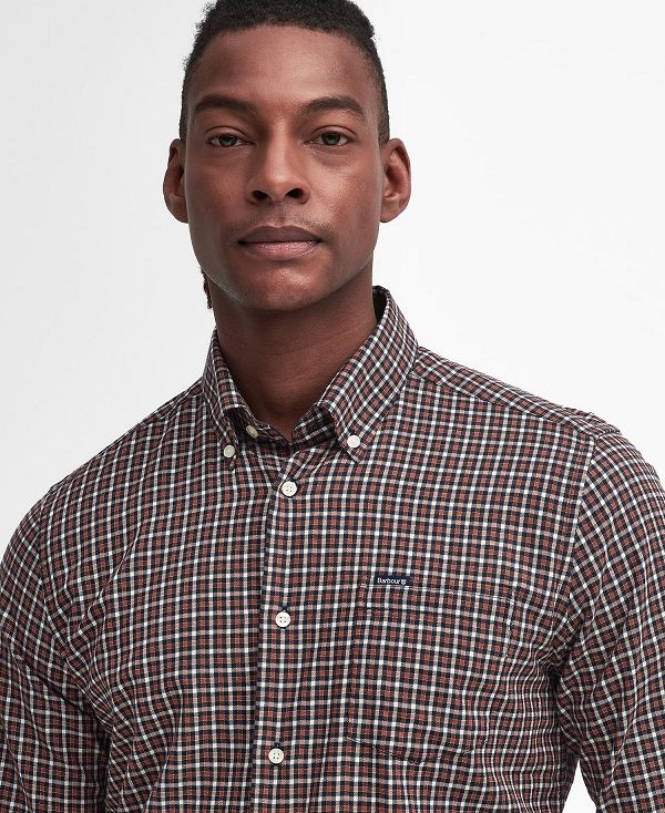 Barbour Padshaw Tailored Long-sleeved Shirt σκουρο μπλε | BABO87818