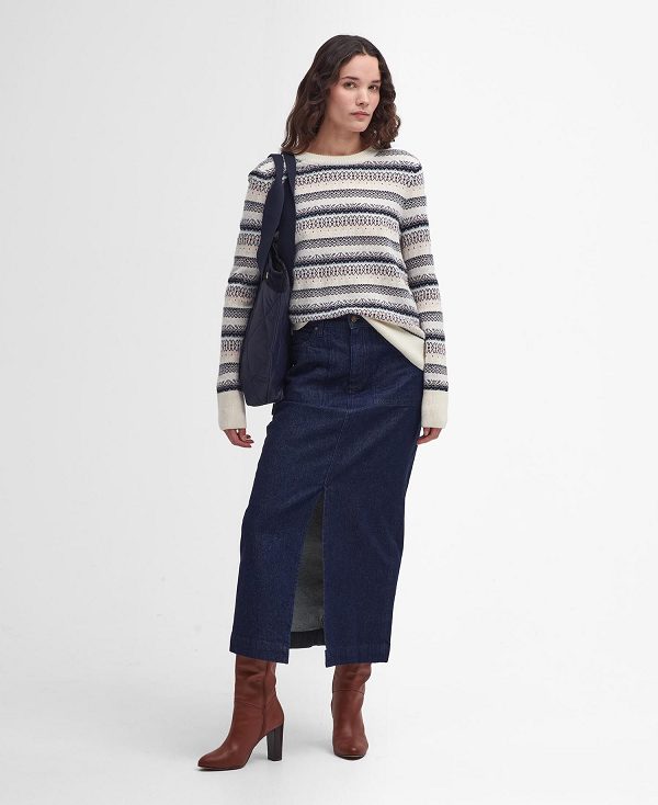 Barbour Peak Striped Crew Neck Jumper Πολύχρωμο | BABO89764