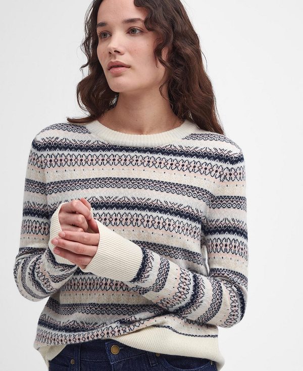 Barbour Peak Striped Crew Neck Jumper Πολύχρωμο | BABO89764