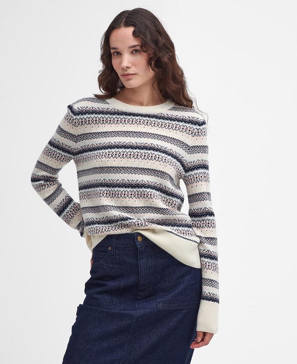 Barbour Peak Striped Crew Neck Jumper Πολύχρωμο | BABO89764