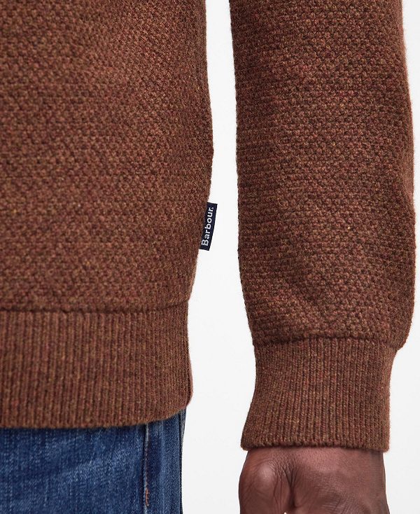 Barbour Pegswood Knitted Jumper καφε | BABO88600