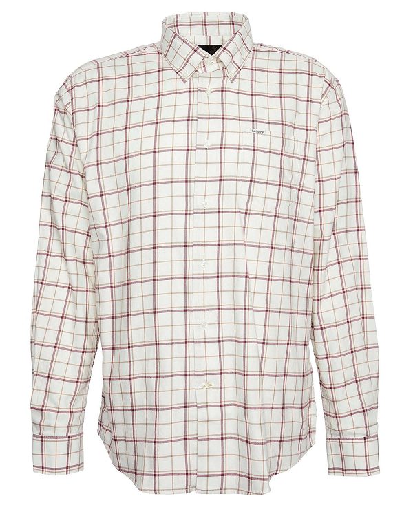 Barbour Pelton Regular Long-sleeved Shirt ασπρα | BABO87911