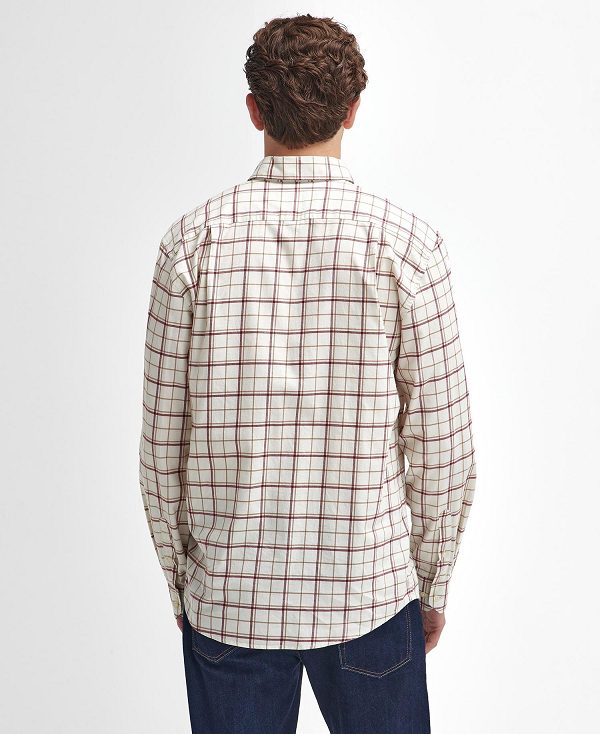 Barbour Pelton Regular Long-sleeved Shirt ασπρα | BABO87911