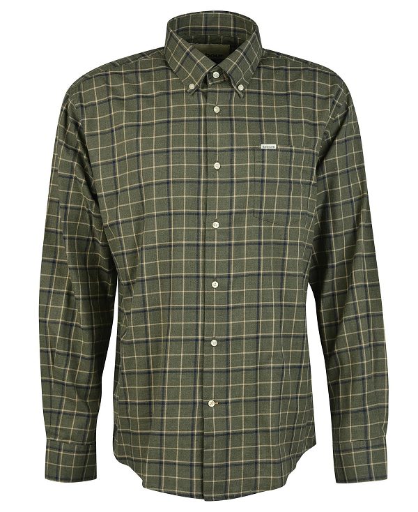 Barbour Pelton Shirt Ελιά | BABO87930