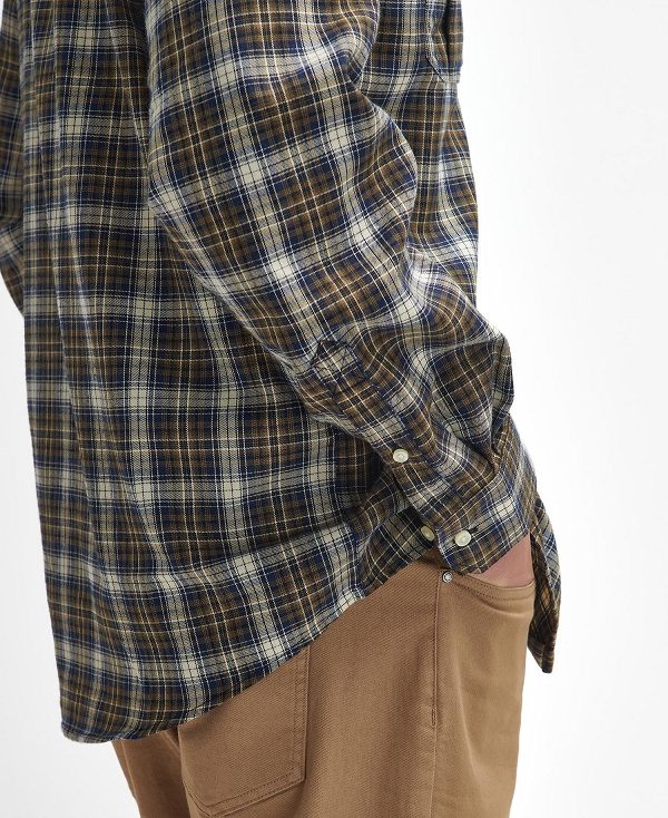 Barbour Penrice Regular Long-sleeved Shirt σκουρο μπλε | BABO87890