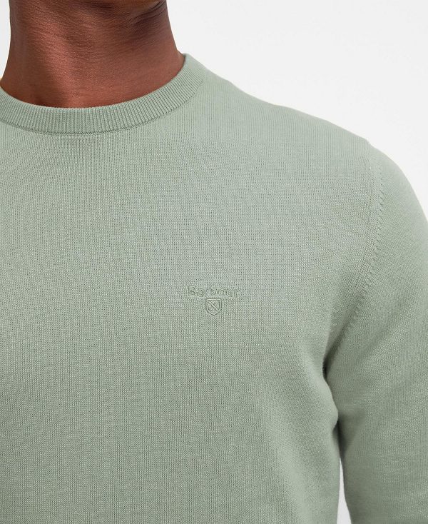 Barbour Pima Cotton Crew Neck Jumper πρασινο | BABO88500