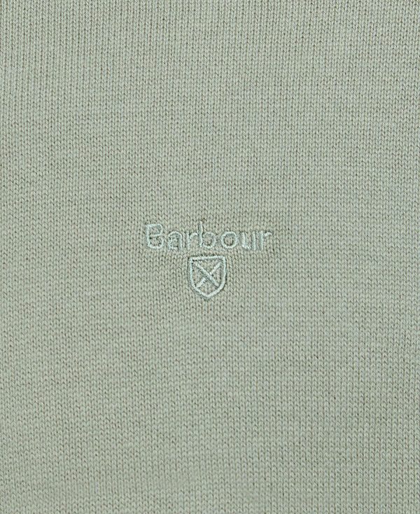 Barbour Pima Cotton Crew Neck Jumper πρασινο | BABO88500