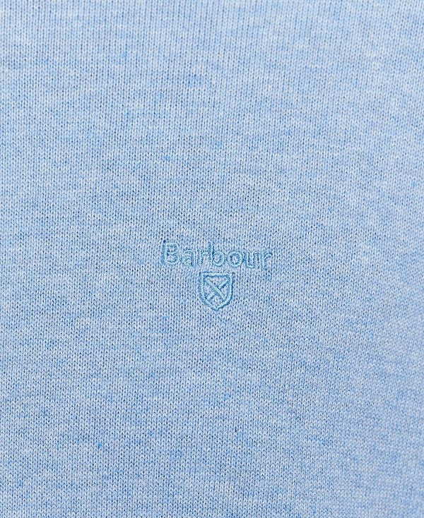 Barbour Pima Cotton Crew Neck Jumper μπλε | BABO88505