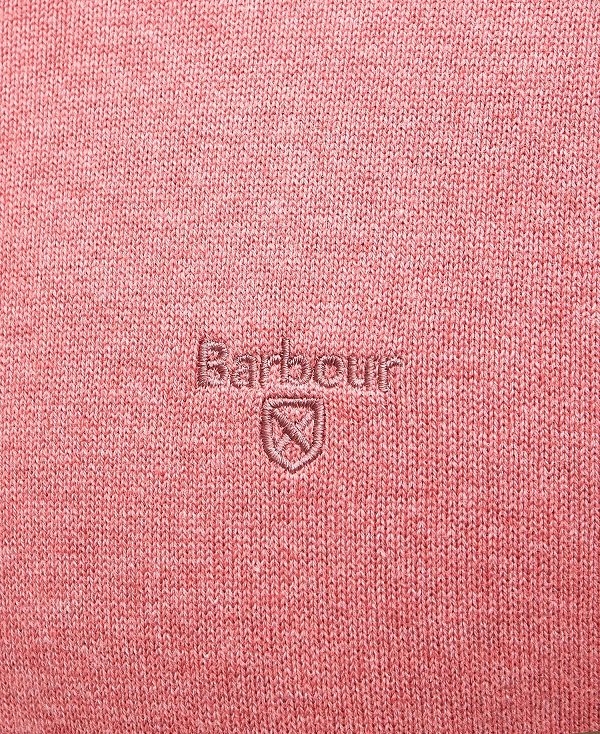 Barbour Pima Cotton Crew Neck Jumper ροζ | BABO88608