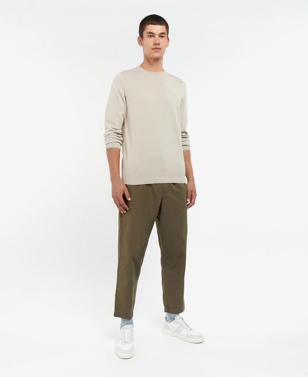 Barbour Pima Cotton Crew Neck Jumper σκουρο μπλε | BABO88499