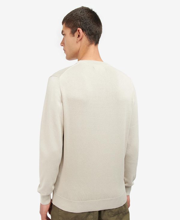 Barbour Pima Cotton Crew Neck Jumper σκουρο μπλε | BABO88499