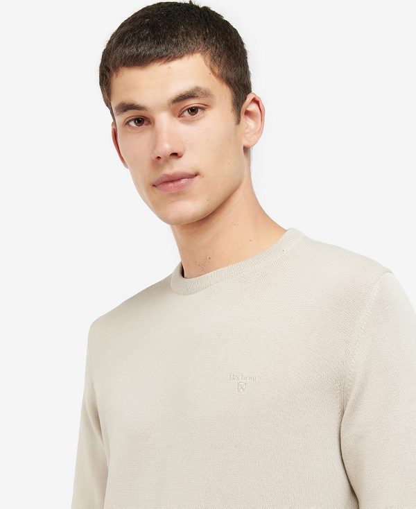 Barbour Pima Cotton Crew Neck Jumper σκουρο μπλε | BABO88499