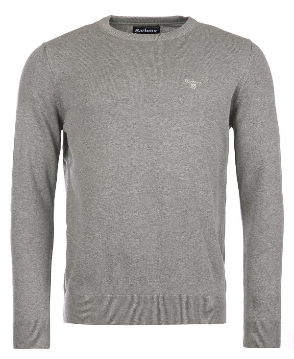 Barbour Pima Cotton Crew Neck γκρι | BABO88544