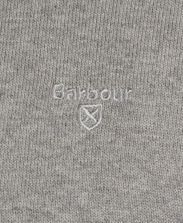 Barbour Pima Cotton Crew Neck γκρι | BABO88544