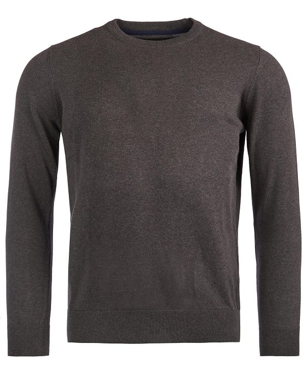 Barbour Pima Cotton Crew Neck βαθυ γκρι | BABO88581
