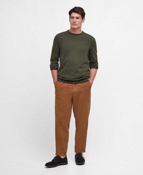 Barbour Pima Cotton Knitted Jumper πρασινο | BABO88596