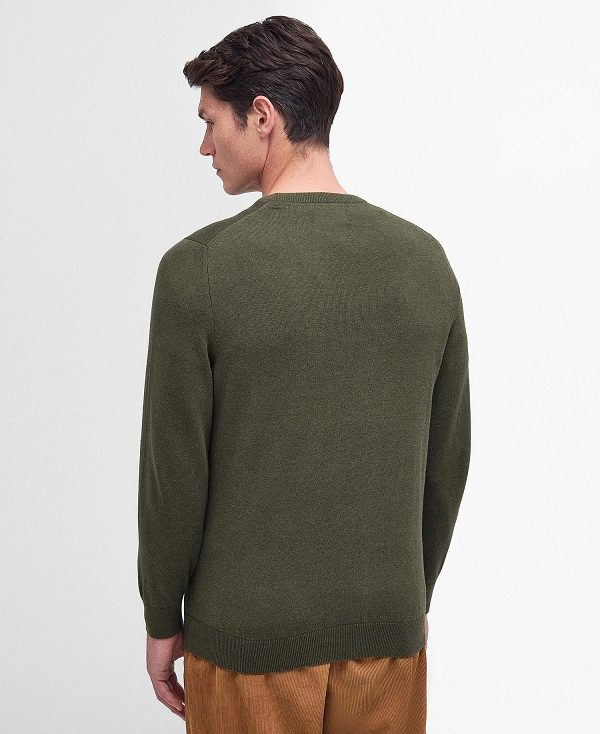 Barbour Pima Cotton Knitted Jumper πρασινο | BABO88596