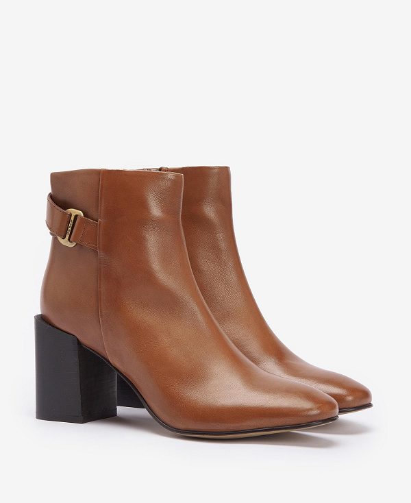 Barbour Piper Heeled Ankle Boots καφε | BABO89884