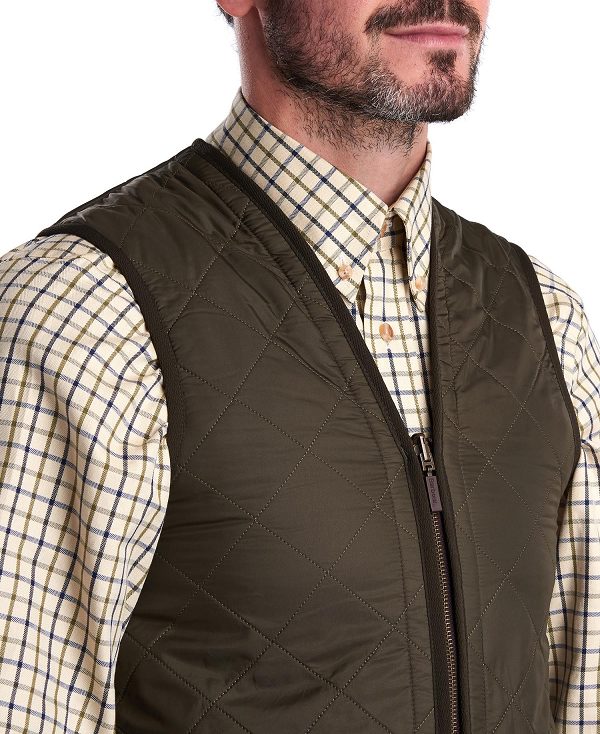 Barbour Polarquilt Zip-in Liner Ελιά | BABO87517
