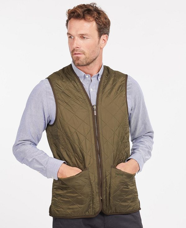 Barbour Polarquilt Zip-in Liner Ελιά | BABO87517