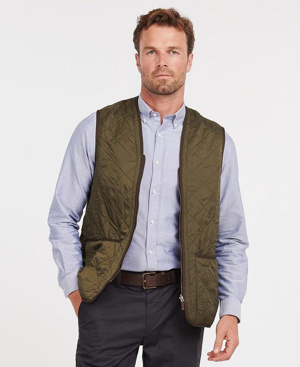 Barbour Polarquilt Zip-in Liner Ελιά | BABO87517