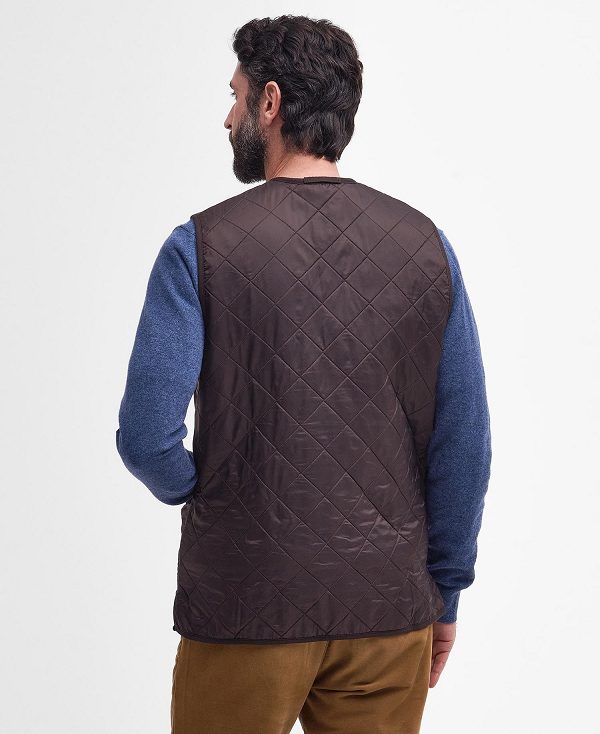 Barbour Polarquilt Zip-in Liner σκούρο καφε | BABO87509