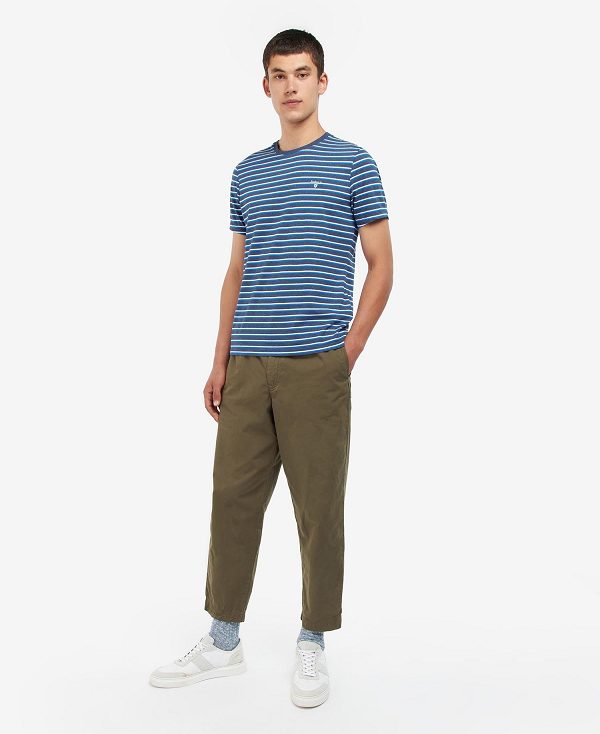 Barbour Ponte Striped T-shirt γκρι | BABO88375