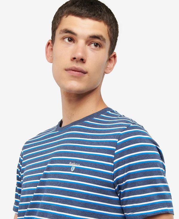 Barbour Ponte Striped T-shirt γκρι | BABO88375