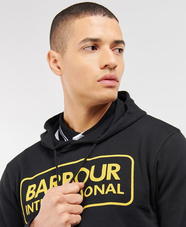 Barbour Pop Over Hoodie μαυρα | BABO88436