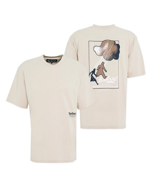 Barbour Portland Oversized T-shirt ασπρα | BABO88371