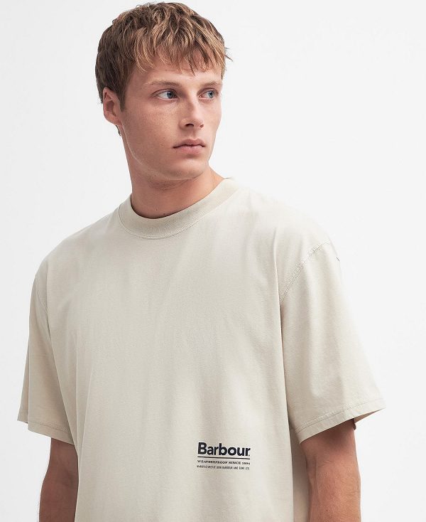 Barbour Portland Oversized T-shirt ασπρα | BABO88371