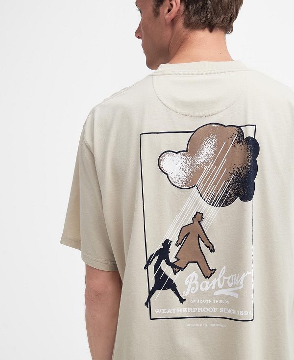 Barbour Portland Oversized T-shirt ασπρα | BABO88371