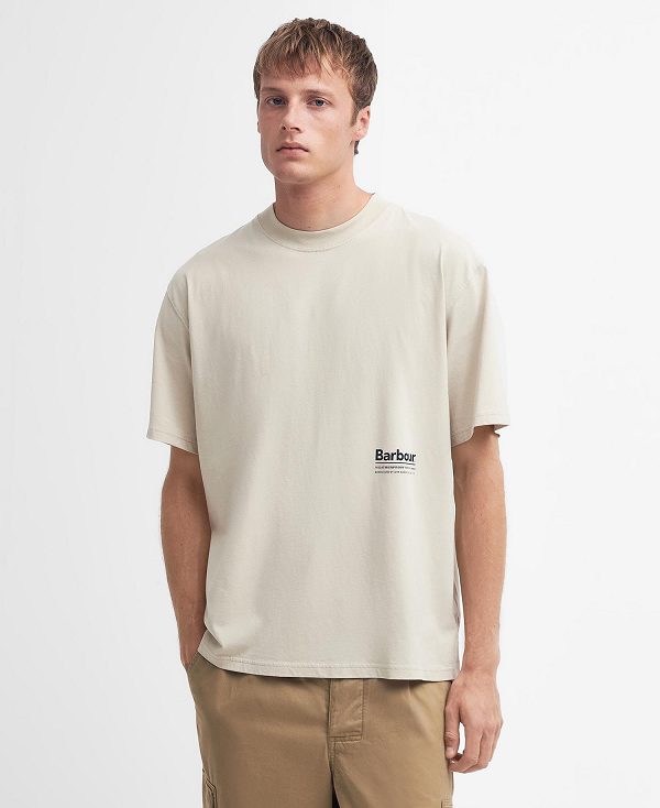 Barbour Portland Oversized T-shirt ασπρα | BABO88371
