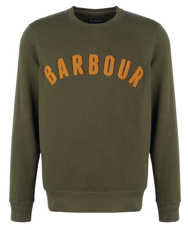 Barbour Prep Logo Crew πρασινο | BABO88638