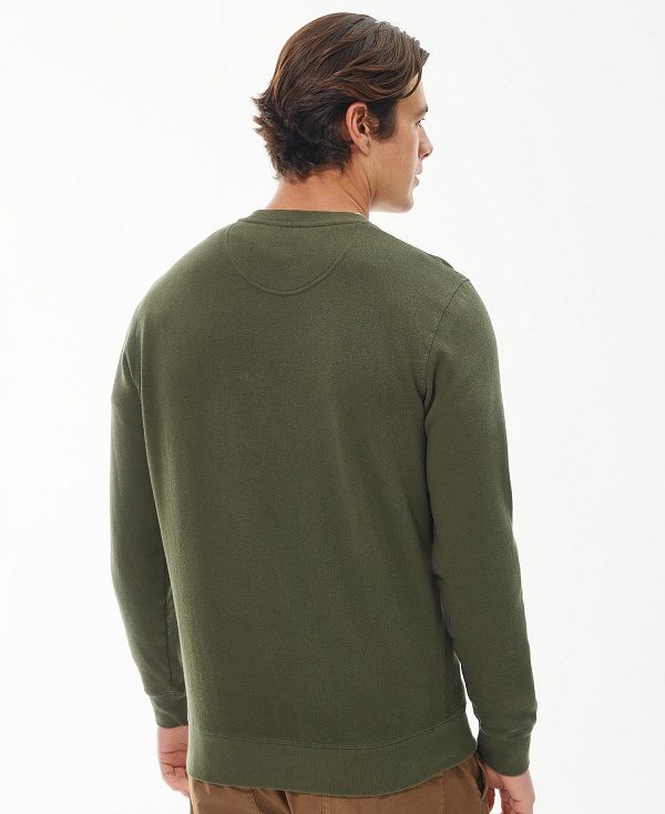 Barbour Prep Logo Crew πρασινο | BABO88638