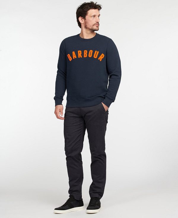 Barbour Prep Logo Sweatshirt σκουρο μπλε | BABO88684