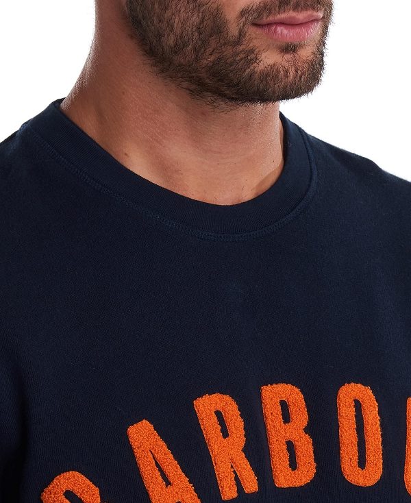 Barbour Prep Logo Sweatshirt σκουρο μπλε | BABO88684
