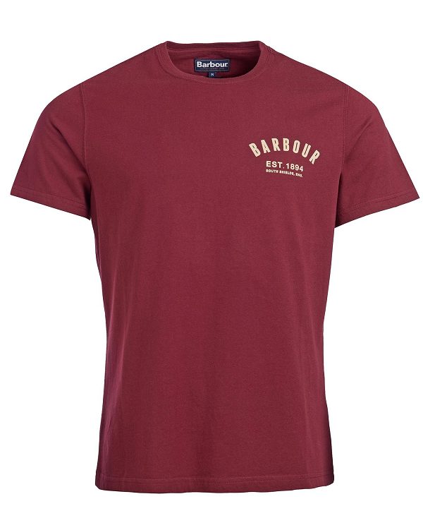 Barbour Preppy T-shirt μπορντο | BABO88273
