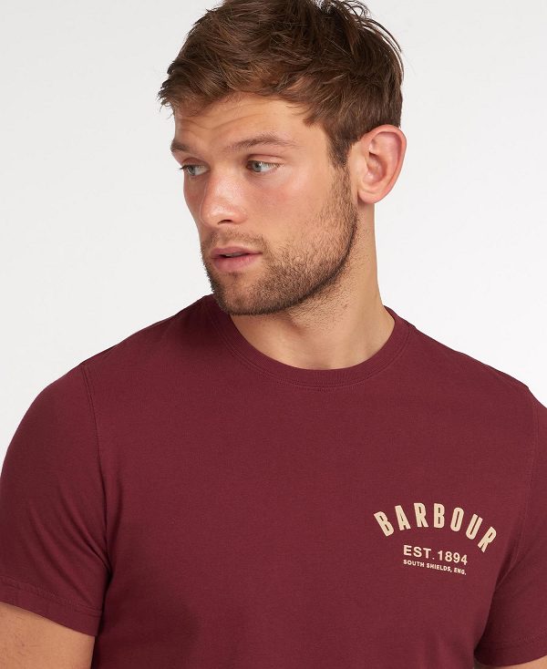 Barbour Preppy T-shirt μπορντο | BABO88273