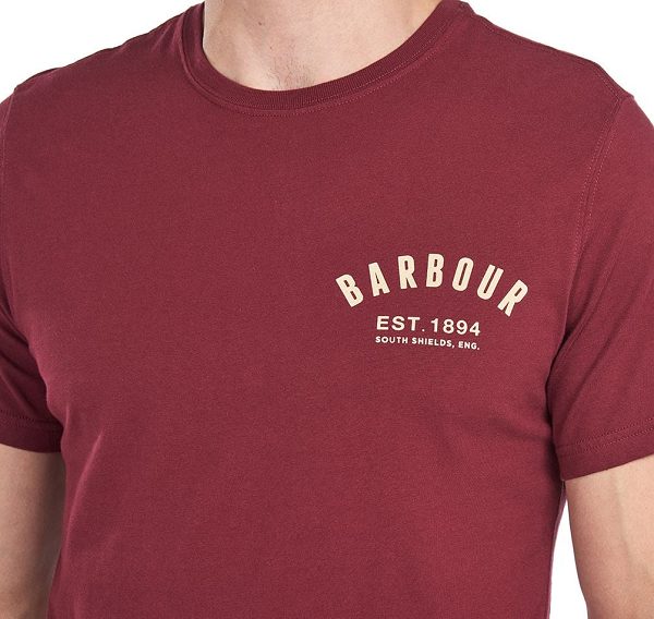 Barbour Preppy T-shirt μπορντο | BABO88273