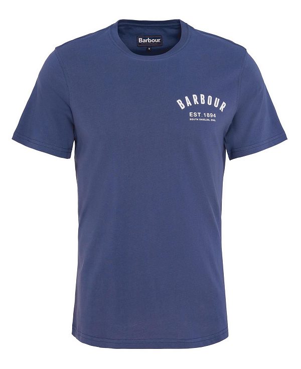 Barbour Preppy T-shirt μπλε | BABO88316