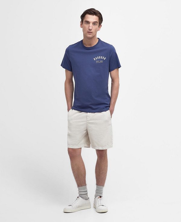 Barbour Preppy T-shirt μπλε | BABO88316