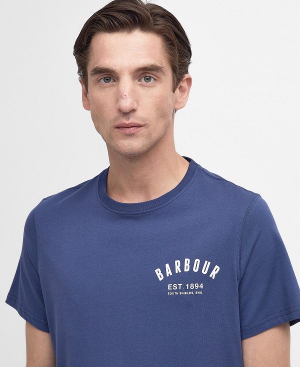 Barbour Preppy T-shirt μπλε | BABO88316
