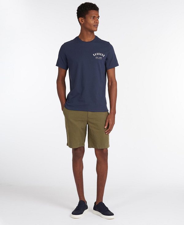 Barbour Preppy T-shirt σκουρο μπλε | BABO88272