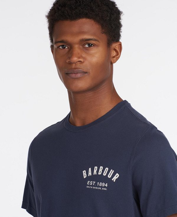 Barbour Preppy T-shirt σκουρο μπλε | BABO88272
