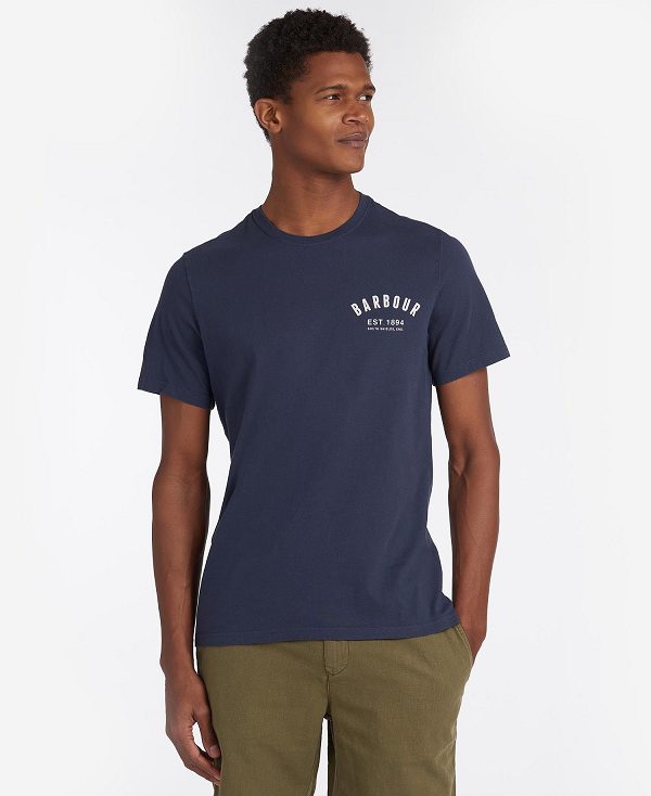 Barbour Preppy T-shirt σκουρο μπλε | BABO88272